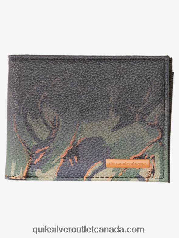 CA Quiksilver Men Freshness Tri-Fold Wallet camo - plage TX4R2727