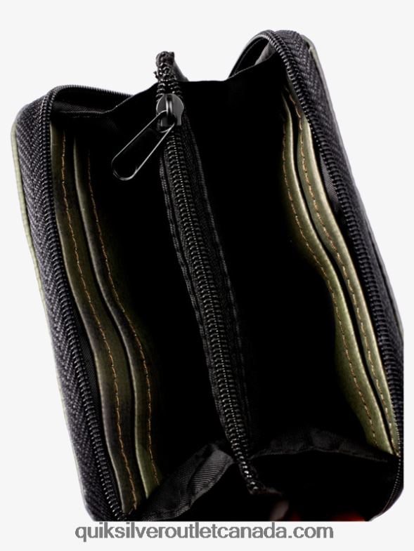 CA Quiksilver Men Safety Net Zip Wallet black camoflage TX4R21233