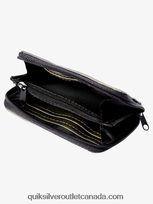 CA Quiksilver Men Safety Net Zip Wallet black camoflage TX4R21233