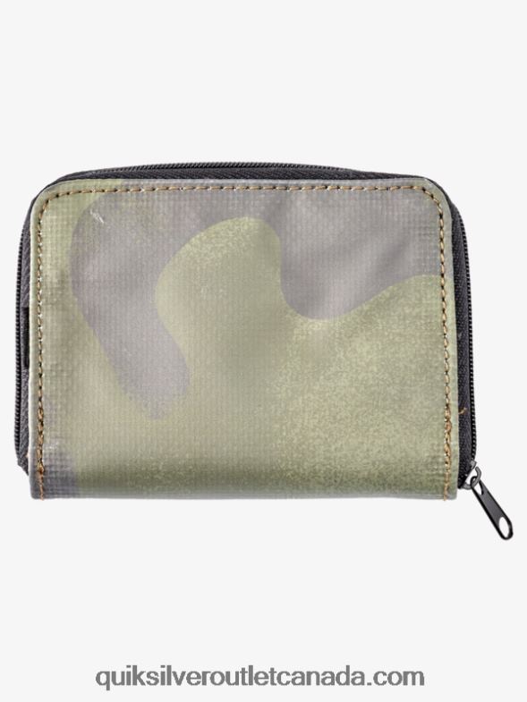 CA Quiksilver Men Safety Net Zip Wallet black camoflage TX4R21233