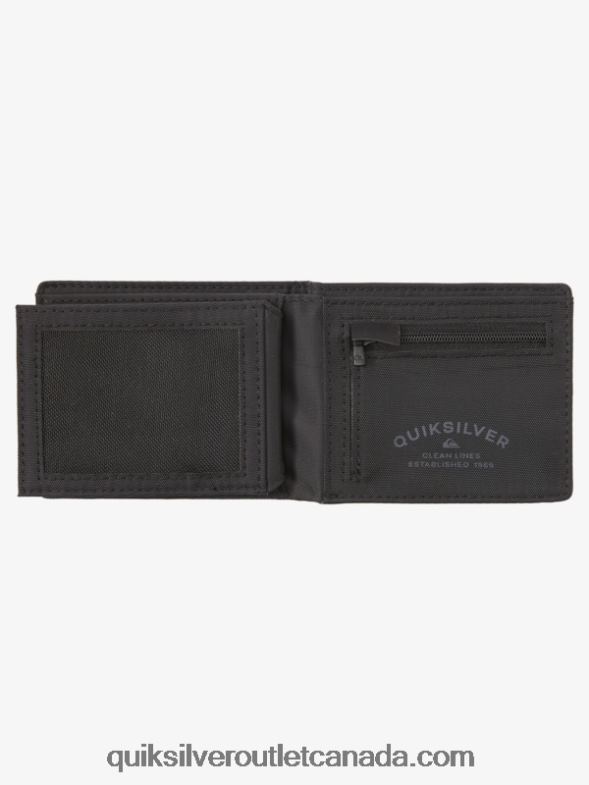 CA Quiksilver Men Stitchy Tri-Fold Wallet black black TX4R2906