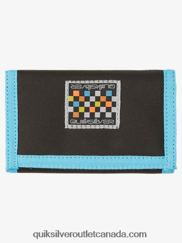 CA Quiksilver Men The Everydaily Printed Tri-Fold Wallet black/royal TX4R2739