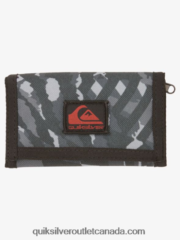 CA Quiksilver Men The Everydaily Printed Tri-Fold Wallet black/tarmac TX4R2738