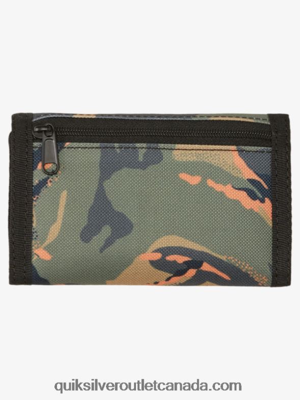 CA Quiksilver Men The Everydaily Printed Tri-Fold Wallet camo - plage TX4R2740