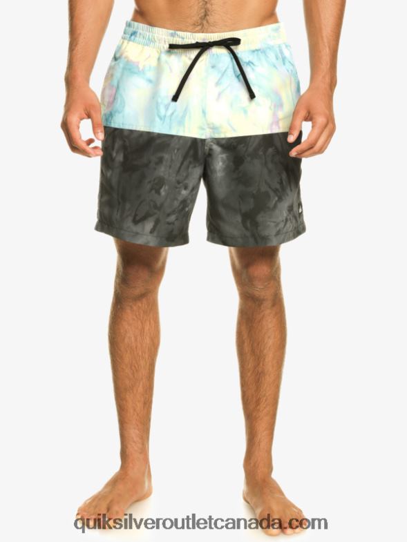 CA Quiksilver Men Butt Logo 17 Volleys black TX4R2486