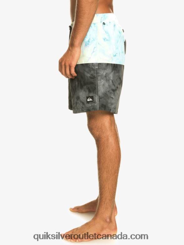 CA Quiksilver Men Butt Logo 17 Volleys black TX4R2486