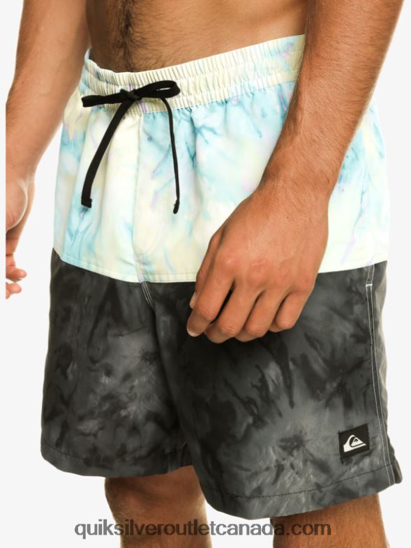 CA Quiksilver Men Butt Logo 17 Volleys black TX4R2486