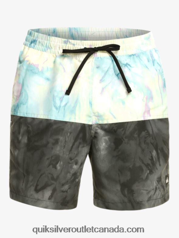 CA Quiksilver Men Butt Logo 17 Volleys black TX4R2486