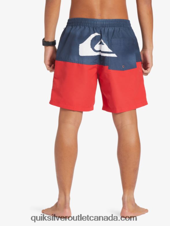 CA Quiksilver Men Butt Logo 17 Volleys navy blazer TX4R2483