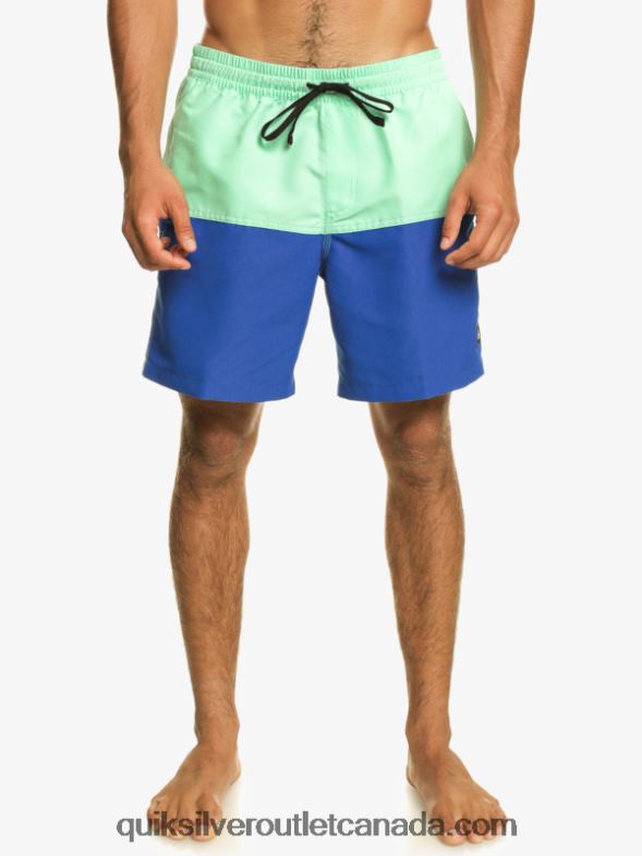 CA Quiksilver Men Butt Logo 17 Volleys snorkel blue TX4R2485