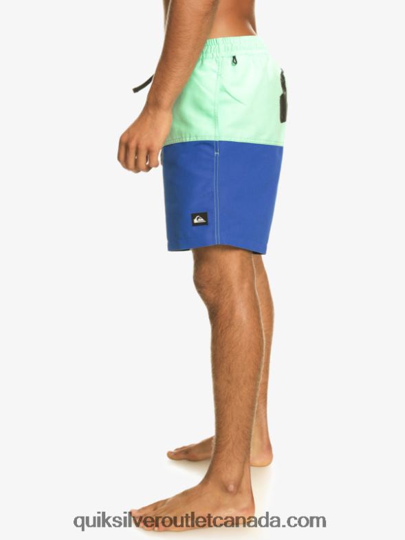 CA Quiksilver Men Butt Logo 17 Volleys snorkel blue TX4R2485
