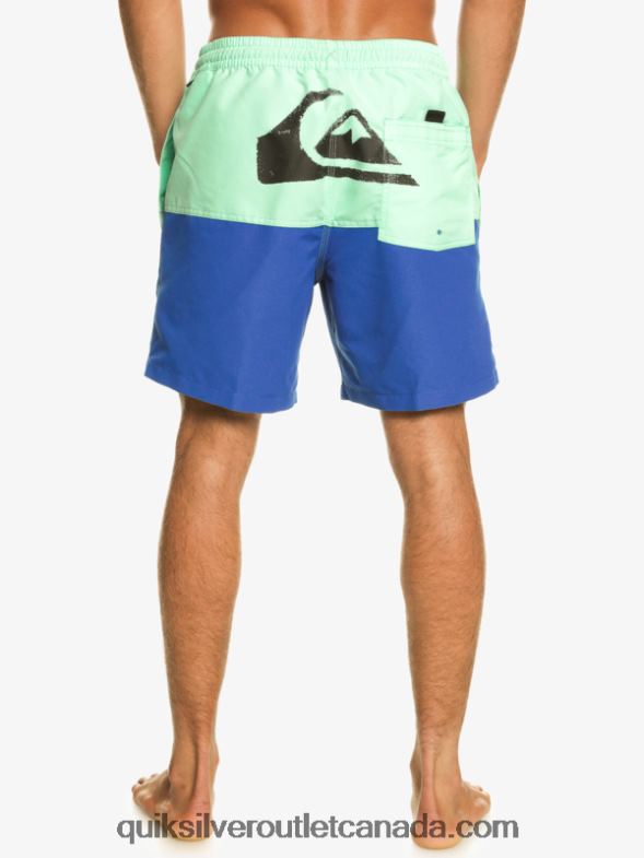 CA Quiksilver Men Butt Logo 17 Volleys snorkel blue TX4R2485