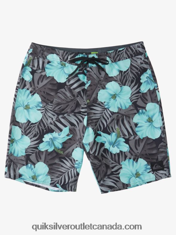 CA Quiksilver Men Everyday Classic Floral 20 Boardshorts black d floral TX4R21683