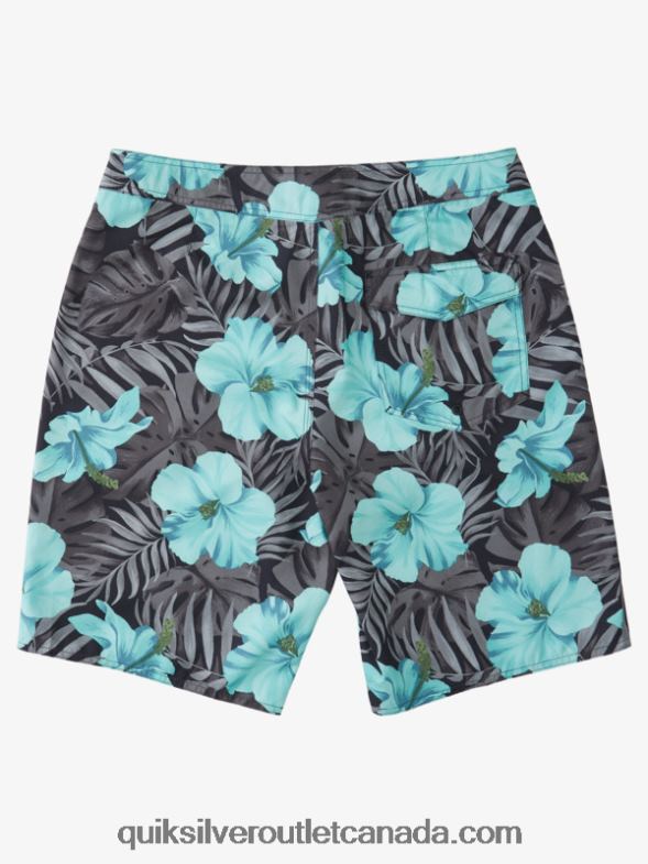 CA Quiksilver Men Everyday Classic Floral 20 Boardshorts black d floral TX4R21683
