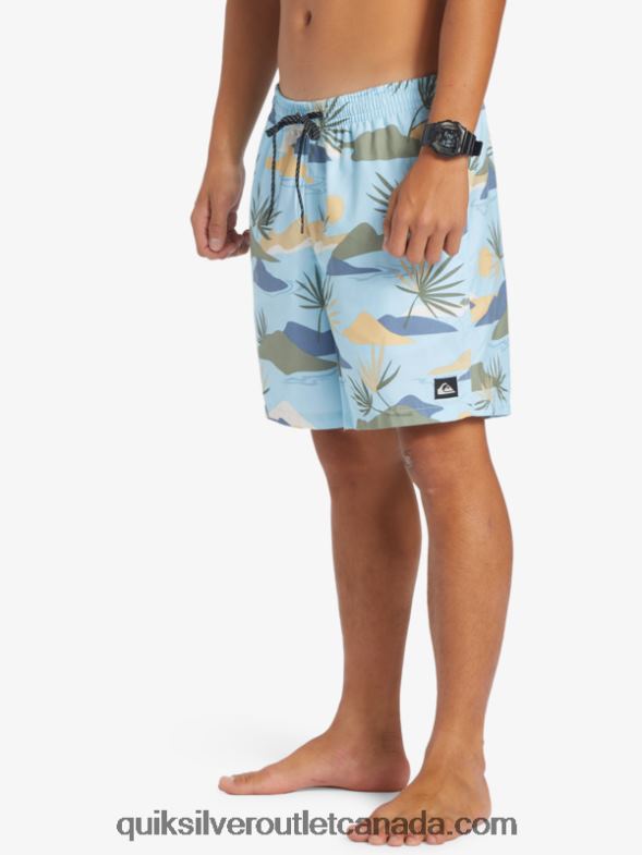 CA Quiksilver Men Everyday Mix 17 Volleys sky blue TX4R2677