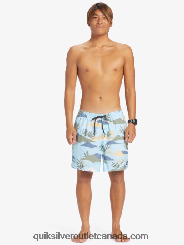 CA Quiksilver Men Everyday Mix 17 Volleys sky blue TX4R2677