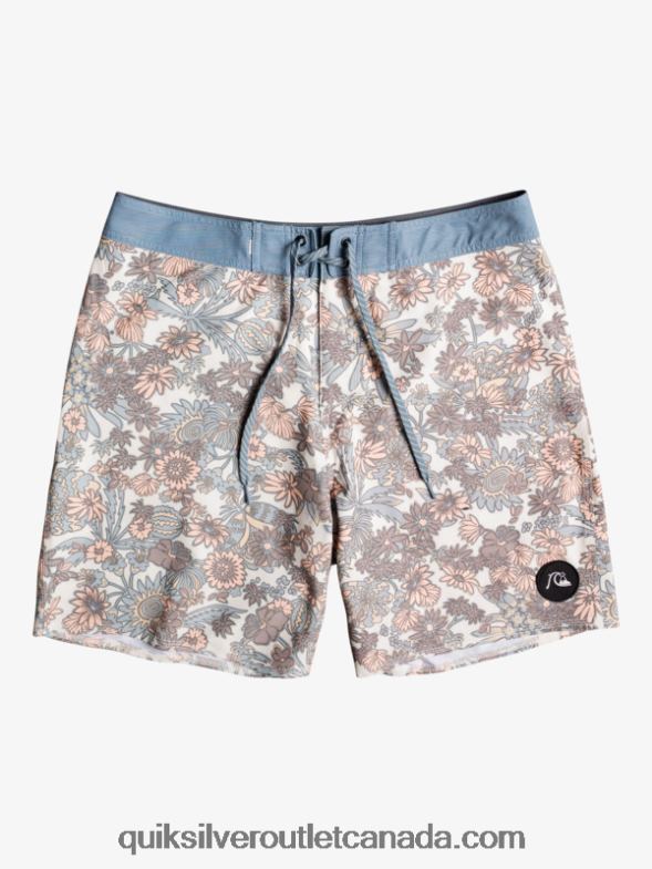 CA Quiksilver Men HEMPSTRETCH 69 18 Boardshorts antique white TX4R21815