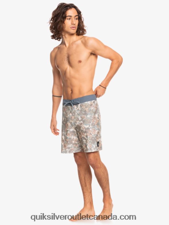CA Quiksilver Men HEMPSTRETCH 69 18 Boardshorts antique white TX4R21815
