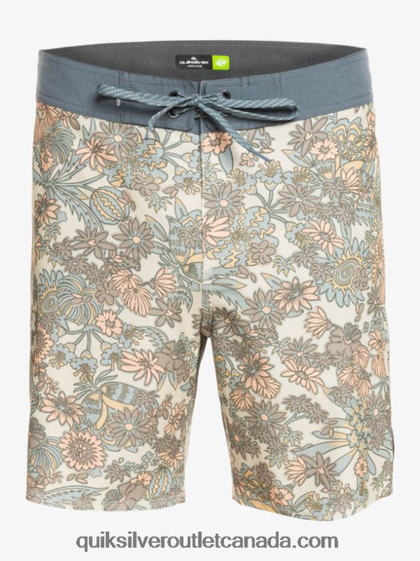 CA Quiksilver Men HEMPSTRETCH 69 18 Boardshorts antique white TX4R21815