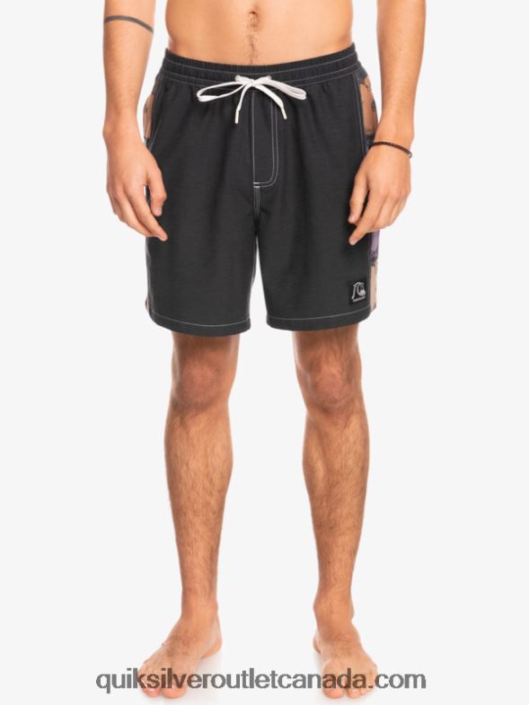 CA Quiksilver Men HEMPSTRETCH Original Arch 17 Volleys black TX4R21677