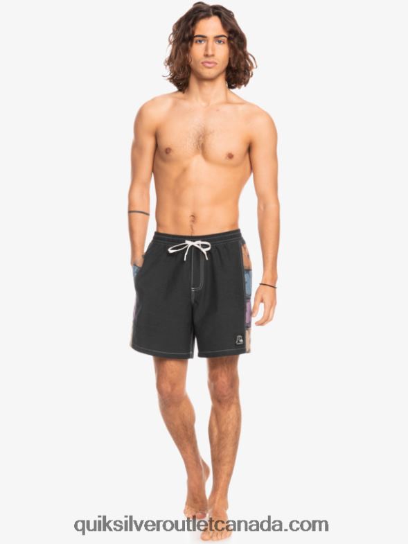 CA Quiksilver Men HEMPSTRETCH Original Arch 17 Volleys black TX4R21677