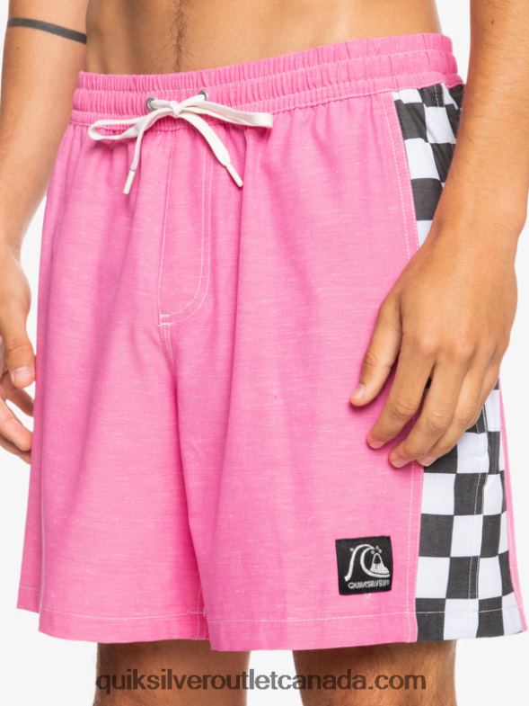 CA Quiksilver Men HEMPSTRETCH Original Arch 17 Volleys shocking pink TX4R21673