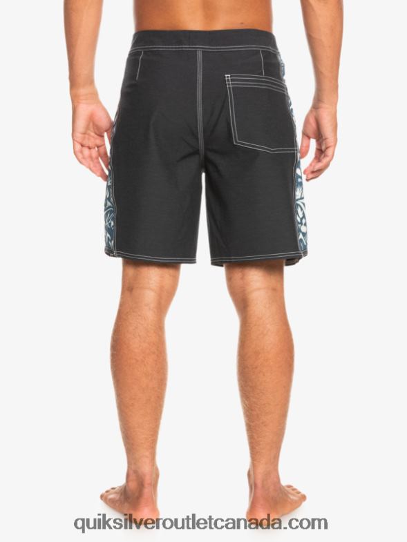 CA Quiksilver Men HEMPSTRETCH Original Arch Blank Canvas 18 Boardshorts javier mendizabal - black TX4R21823