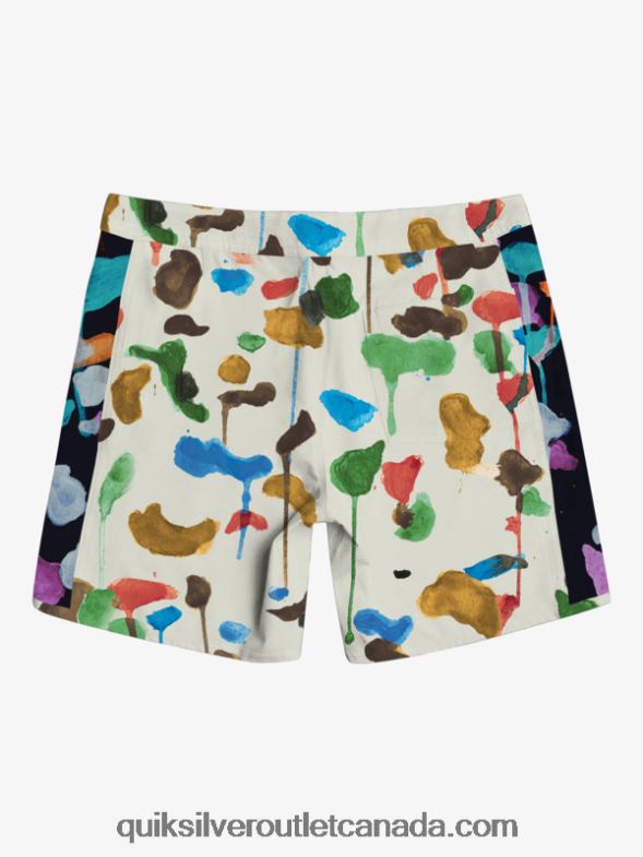 CA Quiksilver Men HEMPSTRETCH Original Arch Blank Canvas 18 Boardshorts natas kaupas - birch TX4R21822