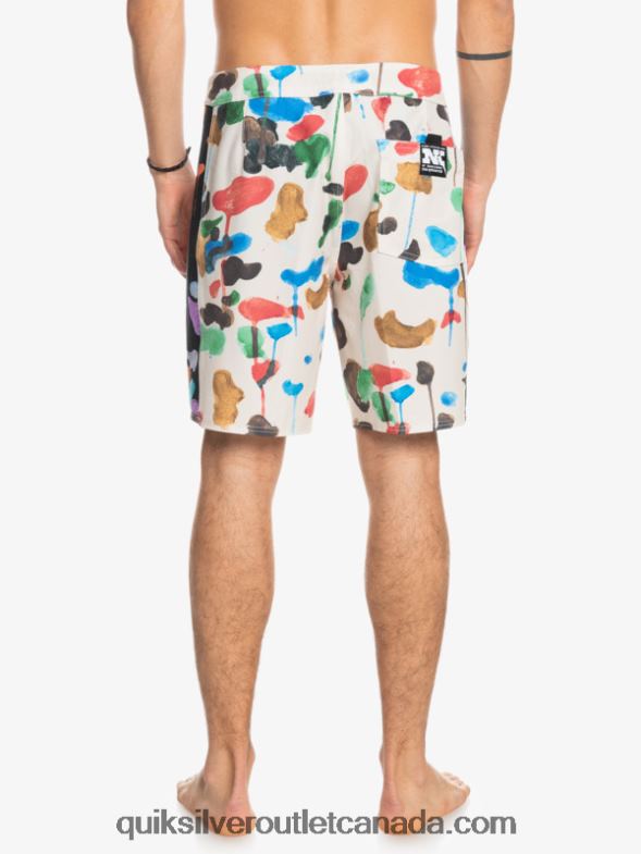 CA Quiksilver Men HEMPSTRETCH Original Arch Blank Canvas 18 Boardshorts natas kaupas - birch TX4R21822