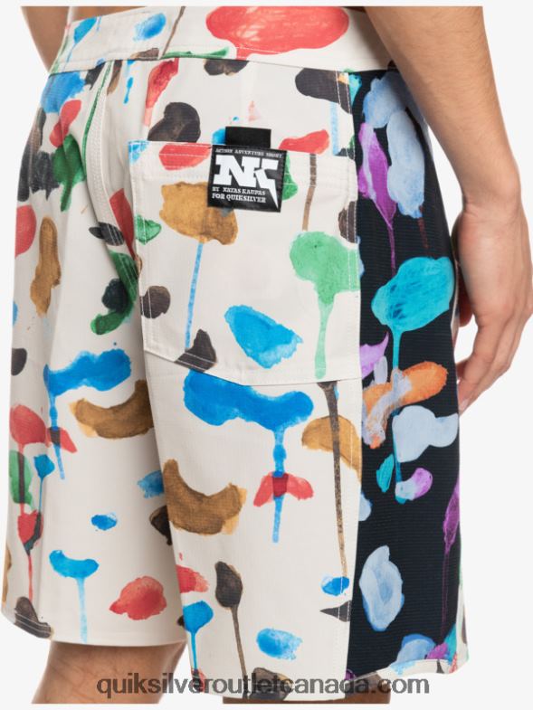 CA Quiksilver Men HEMPSTRETCH Original Arch Blank Canvas 18 Boardshorts natas kaupas - birch TX4R21822
