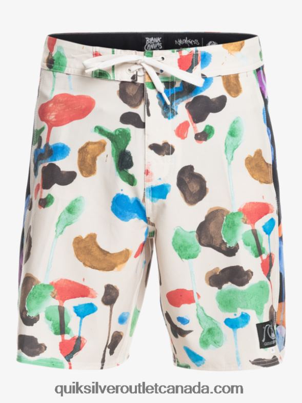 CA Quiksilver Men HEMPSTRETCH Original Arch Blank Canvas 18 Boardshorts natas kaupas - birch TX4R21822