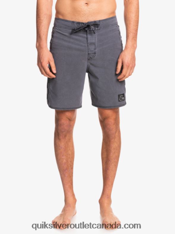 CA Quiksilver Men HEMPSTRETCH Original Arch Washed 18 Boardshorts black TX4R21671