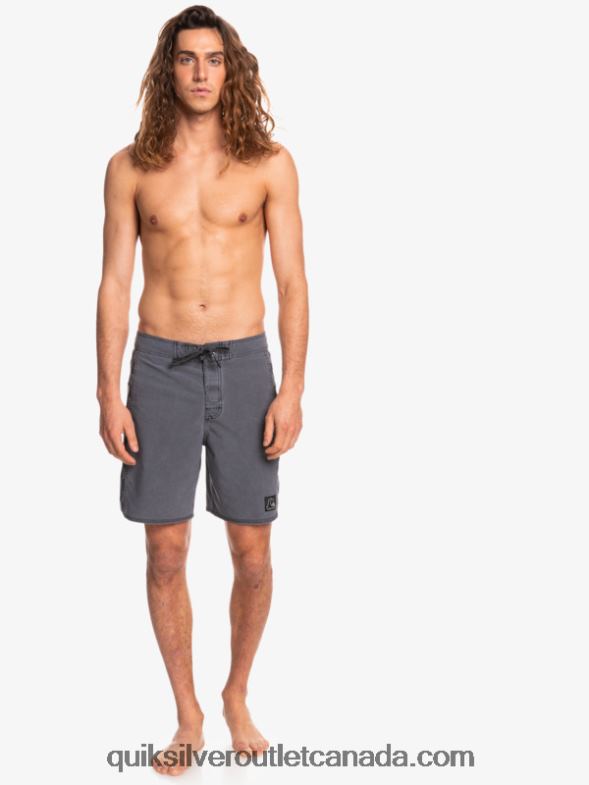 CA Quiksilver Men HEMPSTRETCH Original Arch Washed 18 Boardshorts black TX4R21671