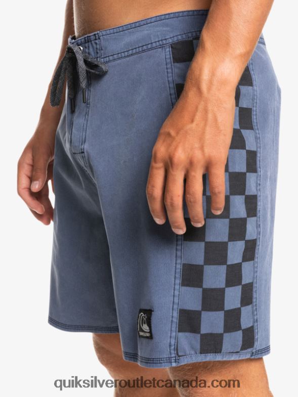 CA Quiksilver Men HEMPSTRETCH Original Arch Washed 18 Boardshorts navy blazer TX4R21670