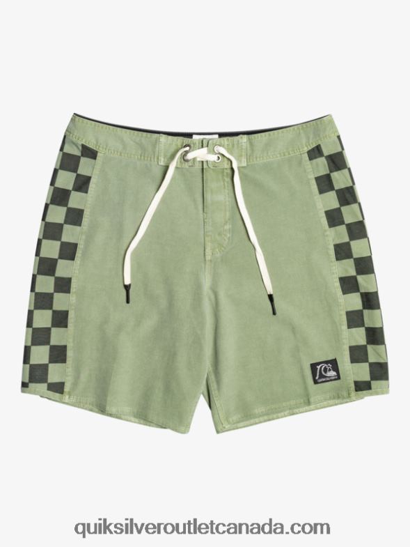 CA Quiksilver Men HEMPSTRETCH Original Arch Washed 18 Boardshorts thyme TX4R21672