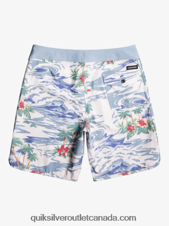 CA Quiksilver Men HEMPSTRETCH Scallop 19 Boardshorts birch TX4R21739