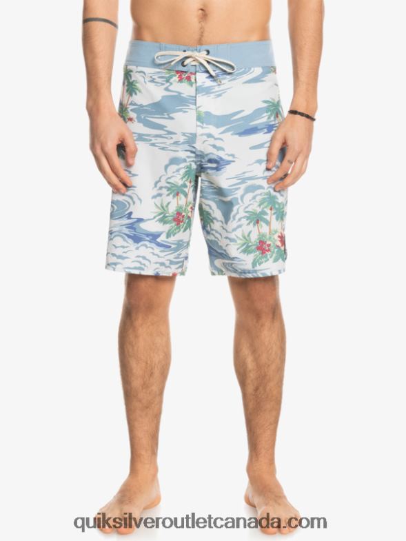 CA Quiksilver Men HEMPSTRETCH Scallop 19 Boardshorts birch TX4R21739