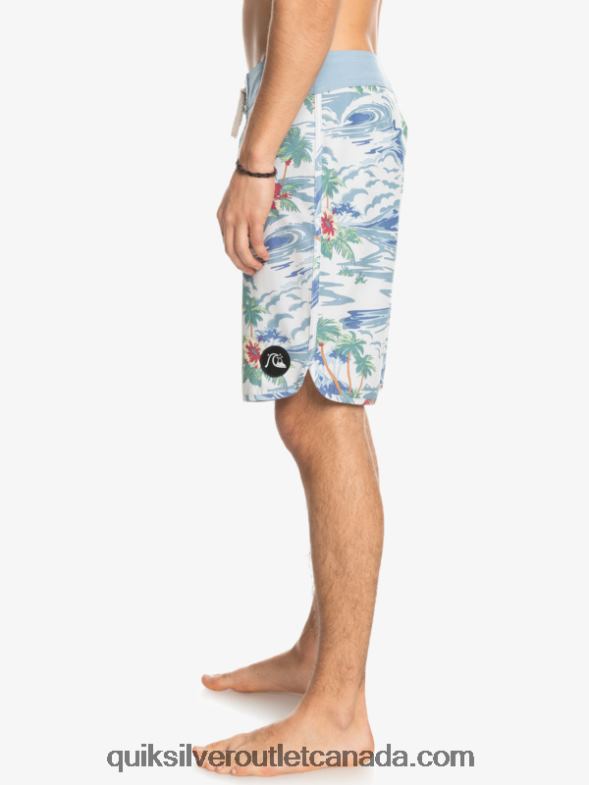 CA Quiksilver Men HEMPSTRETCH Scallop 19 Boardshorts birch TX4R21739
