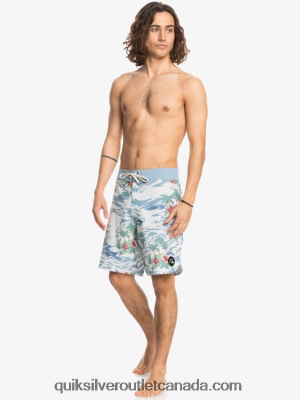 CA Quiksilver Men HEMPSTRETCH Scallop 19 Boardshorts birch TX4R21739