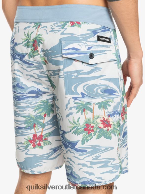 CA Quiksilver Men HEMPSTRETCH Scallop 19 Boardshorts birch TX4R21739