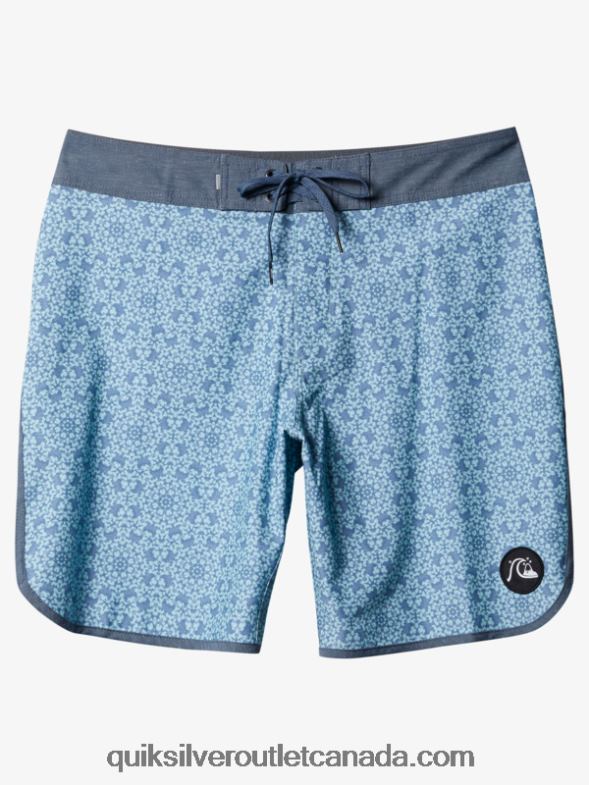 CA Quiksilver Men HEMPSTRETCH Scallop 19 Boardshorts blue glass TX4R21741