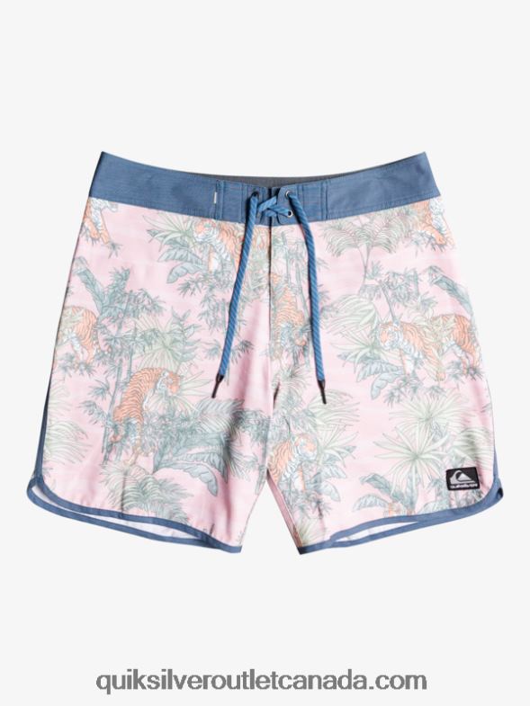 CA Quiksilver Men HEMPSTRETCH Scallop 19 Boardshorts g-land veiled rose TX4R21744