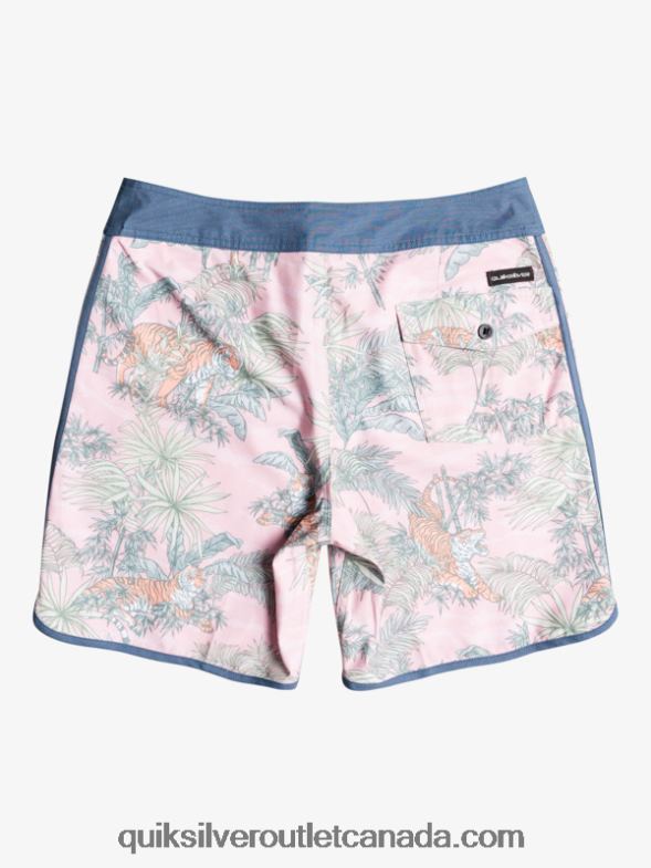 CA Quiksilver Men HEMPSTRETCH Scallop 19 Boardshorts g-land veiled rose TX4R21744