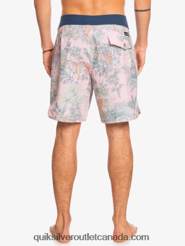 CA Quiksilver Men HEMPSTRETCH Scallop 19 Boardshorts g-land veiled rose TX4R21744