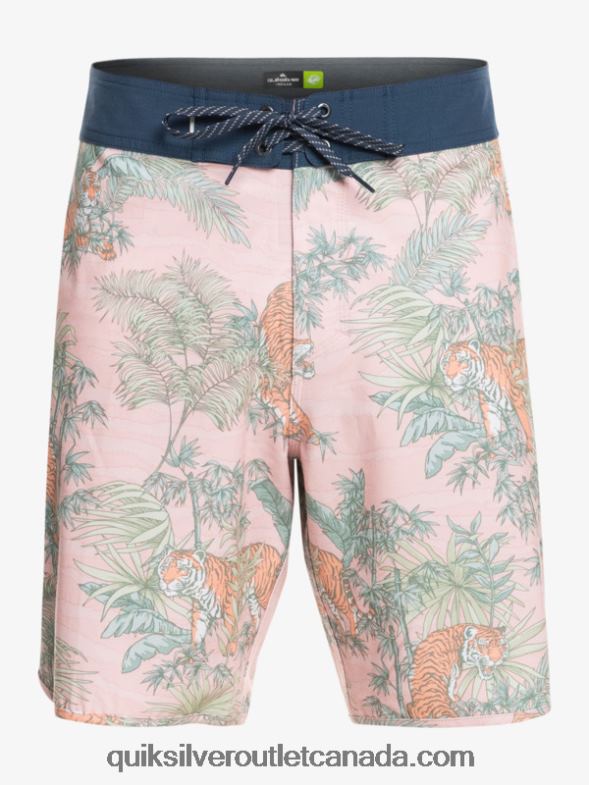 CA Quiksilver Men HEMPSTRETCH Scallop 19 Boardshorts g-land veiled rose TX4R21744