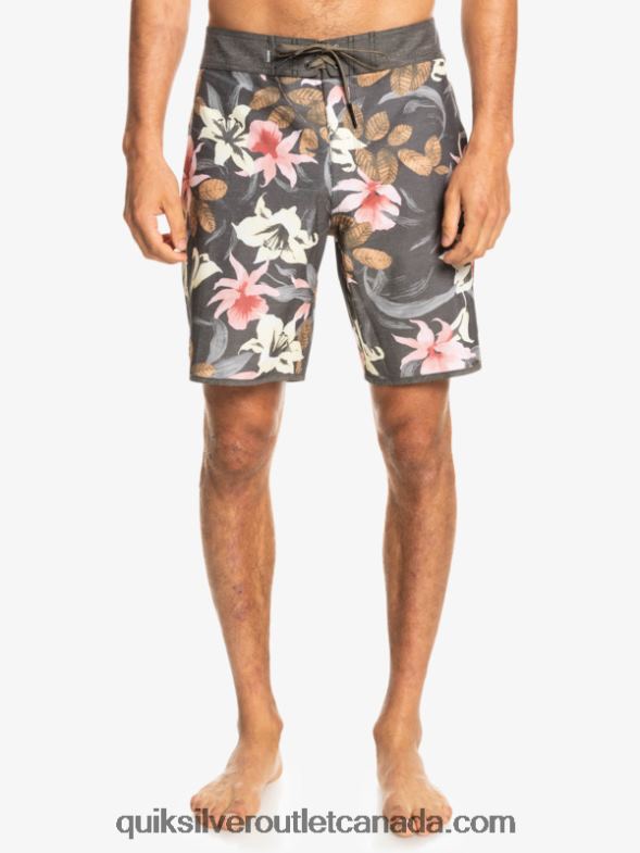 CA Quiksilver Men HEMPSTRETCH Scallop 19 Boardshorts tarmac TX4R21740
