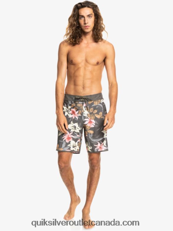 CA Quiksilver Men HEMPSTRETCH Scallop 19 Boardshorts tarmac TX4R21740