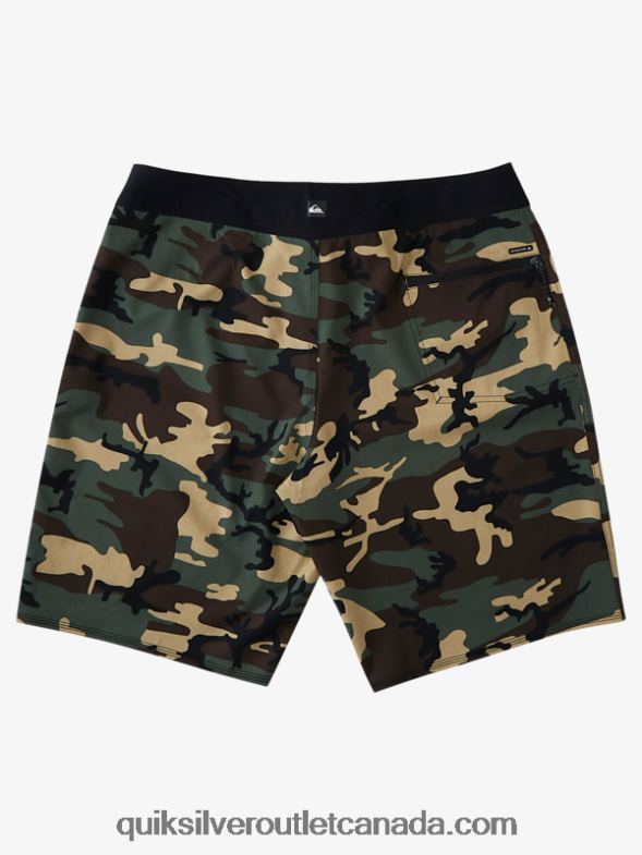 CA Quiksilver Men Highline Kaimana Camo 20 Boardshorts thyme TX4R21876