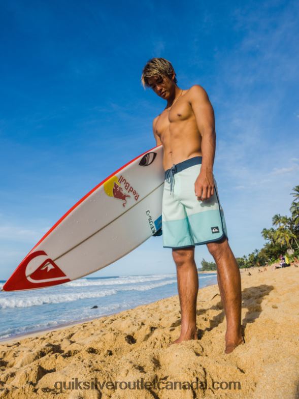 CA Quiksilver Men Highlite Scallop 19 Boardshorts beach glass TX4R235