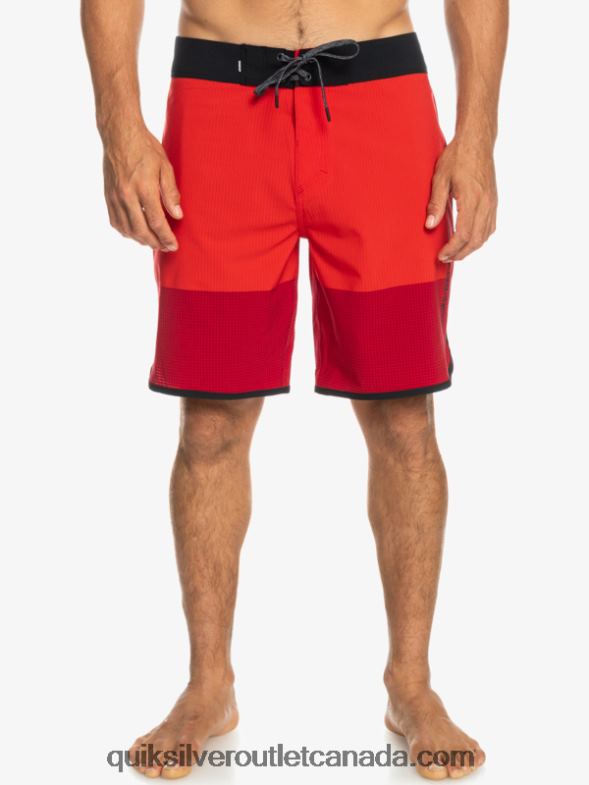 CA Quiksilver Men Highlite Scallop 19 Boardshorts high risk red TX4R232